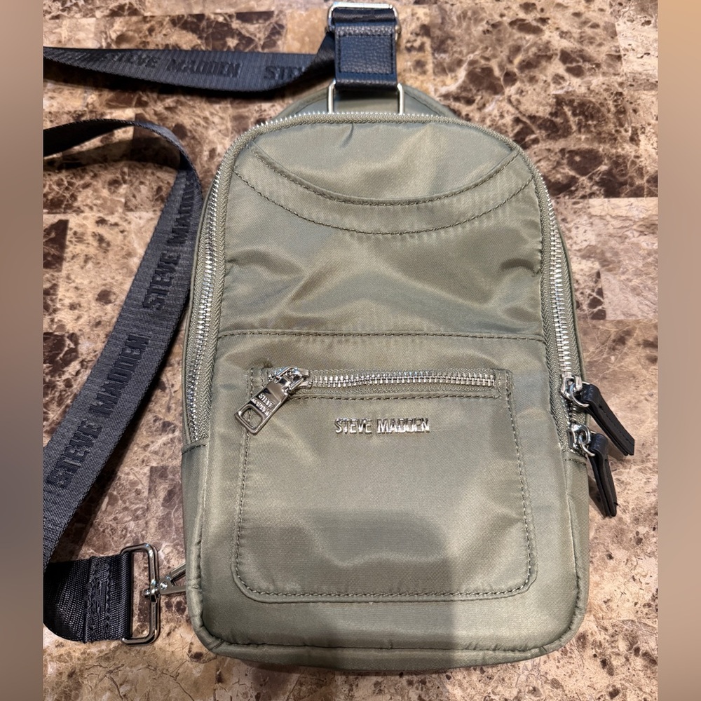 Steve Madden Khaki Belt Bag